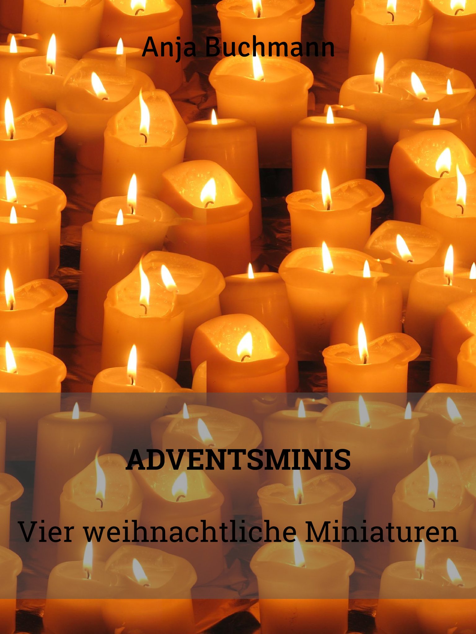 Adventsminis: Vier weihnachtliche Miniaturen, Cover, Genre: Fiktion, Kurzgeschichten, Anthologie
